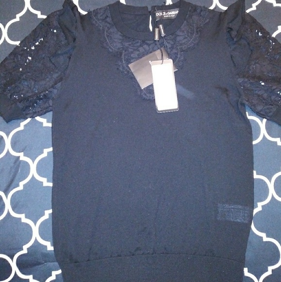 Dolce & gabbana women's wool/lace shirt - Picture 1 of 4